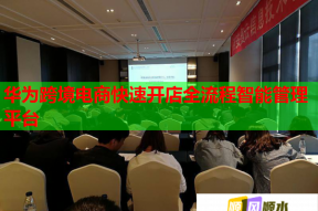 華為跨境電商快速開(kāi)店全流程智能管理平臺(tái)