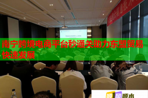 南寧跨境電商平臺秒通關助力東盟貿易快速發展